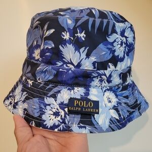 Polo by Ralph Lauren Navy and Light Blue Floral Hat